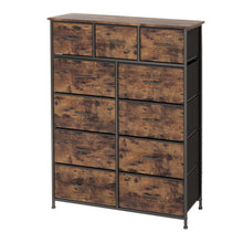 Load image into Gallery viewer, Fraser Country 11 Drawer Storage Chest - Rustic Walnut