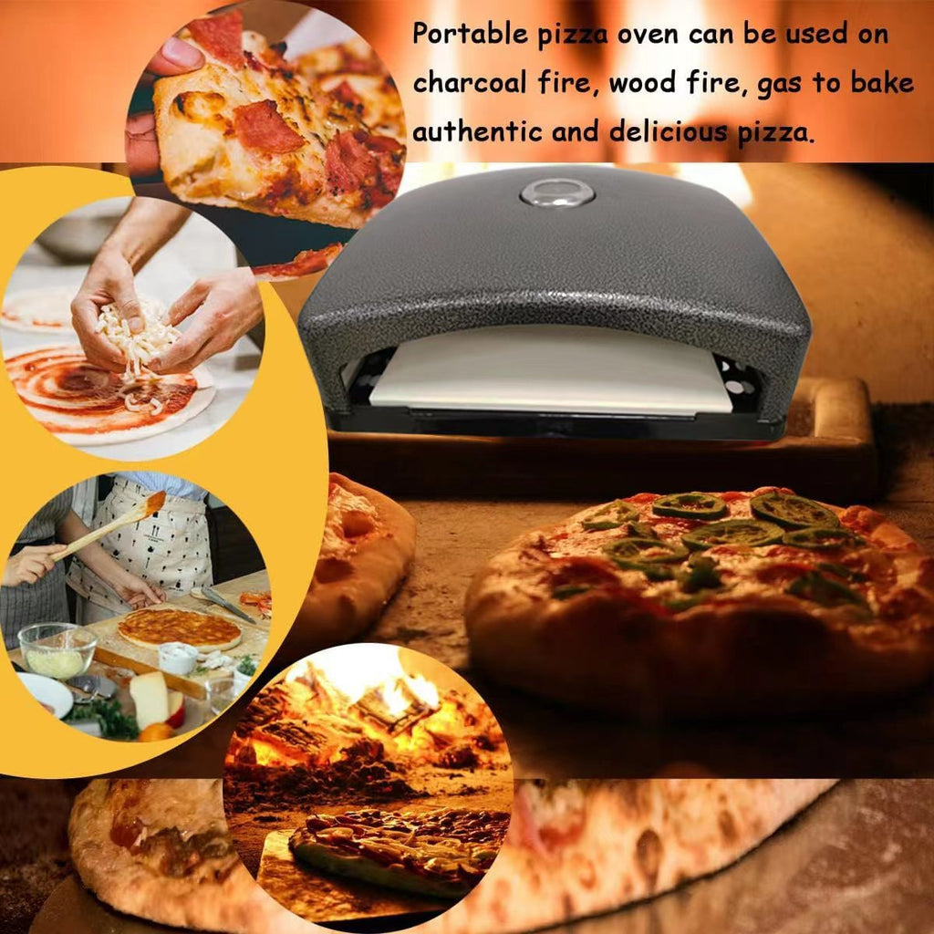 Carbon Steel BBQ Pizza Oven with Pizza Stone