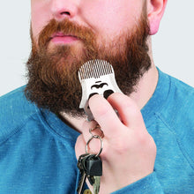 Load image into Gallery viewer, Kikkerland: Beard Comb Tool