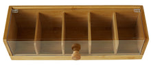 Load image into Gallery viewer, Leaf &amp; Bean: Bamboo Tea Box with Transparent Lid