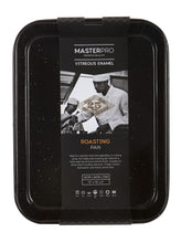 Load image into Gallery viewer, MasterPro: Professional Vitreous Enamel Roasting Pan (34x26cm)