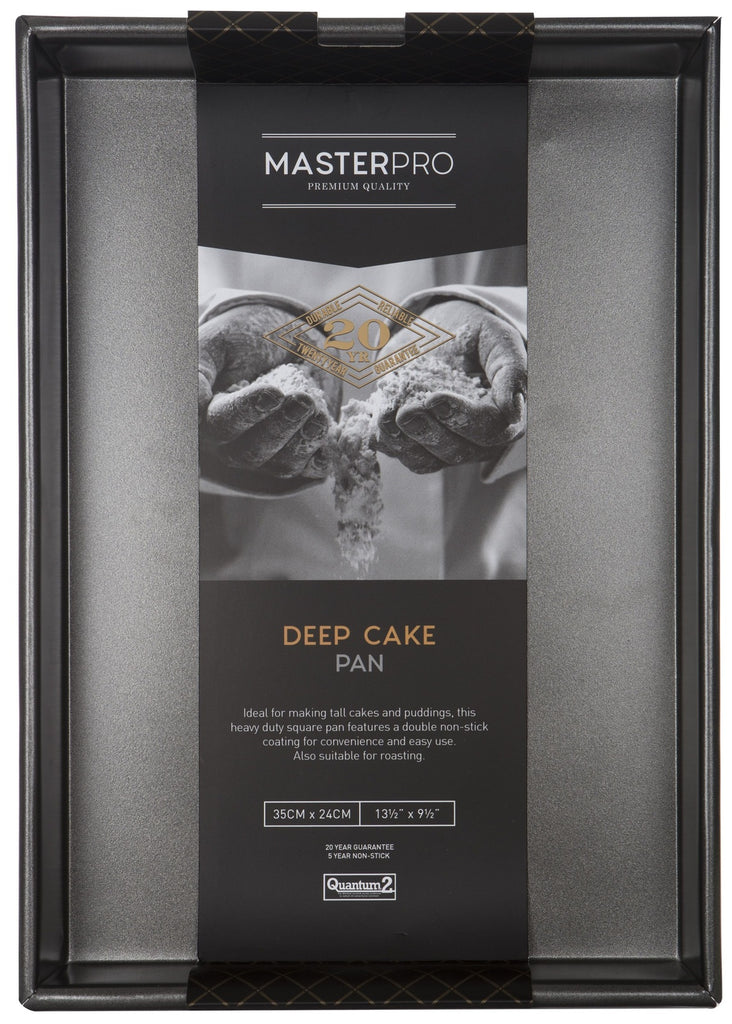 MasterPro: Rectangular Deep Cake Pan (35x24.5cm)