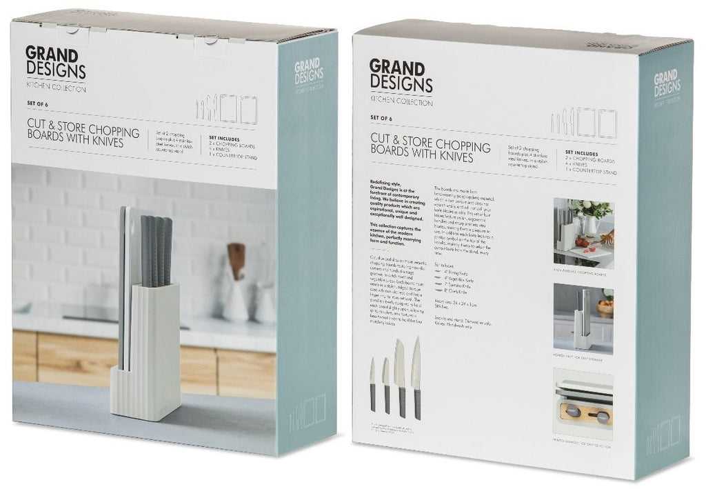 Grand Designs: Cut & Store with Knives (7 Pieces)