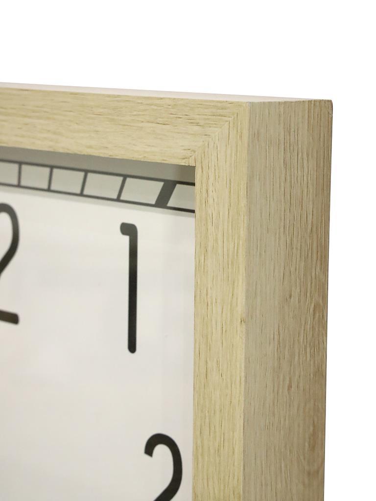 Dita Wall Clock with Glass Face - White (55x42cm)