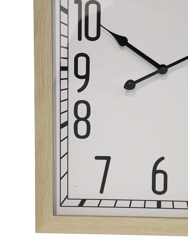 Dita Wall Clock with Glass Face - White (55x42cm)