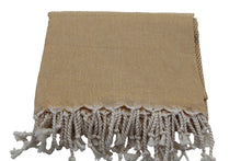 Load image into Gallery viewer, Fraser Country Turkish Beach Towel - Hasir Mustard (350GSM, 100 x 180cm)