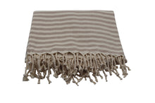 Load image into Gallery viewer, Fraser Country Turkish Beach Towel - Akasya Beige (350GSM, 100 x 180cm)