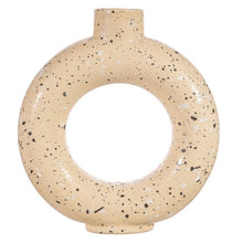 Load image into Gallery viewer, Sass &amp; Belle: Terrazzo Speckled Circle Vase - Sand (Large)