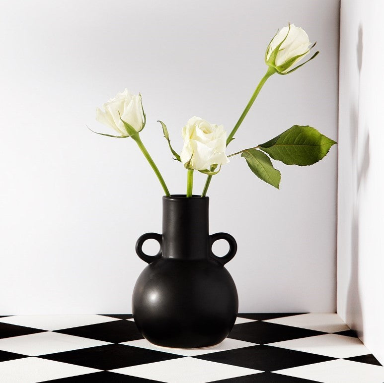 Sass & Belle: Amphora Jug Vase - Black (Small)