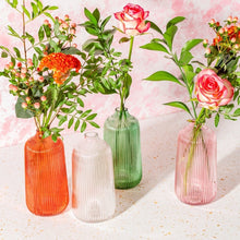 Load image into Gallery viewer, Sass &amp; Belle: Tall Fluted Glass Vase - Amber