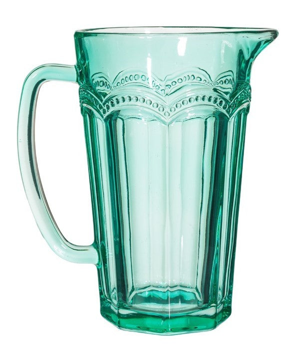 Sass & Belle: Clarisse Glass Jug - Turquoise