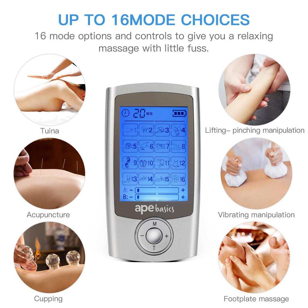 Ape Basics Rechargeable Muscle Pain Relief Stimulator