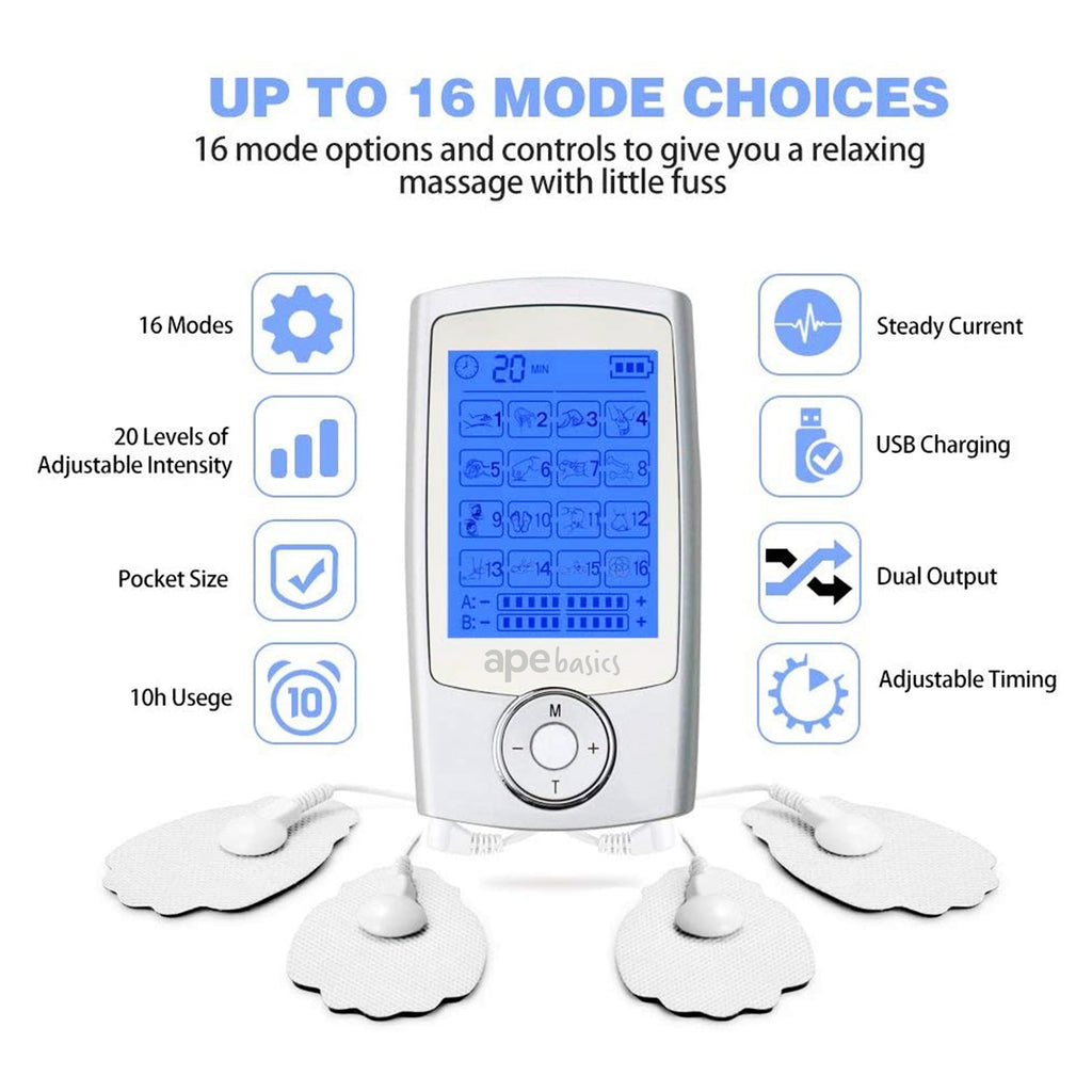 Ape Basics Rechargeable Muscle Pain Relief Stimulator