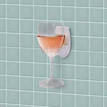 Load image into Gallery viewer, IS Gift Bathroom Bliss Wine Glass Holder - White