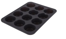 Load image into Gallery viewer, Daily Bake: Silicone 12 Cup Mini Muffin Pan - Charcoal