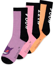 Load image into Gallery viewer, Difuzed: Pokémon - 3 Pack Socks (Size: 39/42)