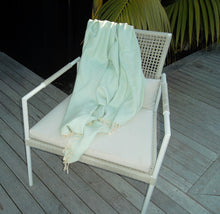Load image into Gallery viewer, Fraser Country Turkish Beach Towel - Damla Mint (450GSM, 100 x 180cm)