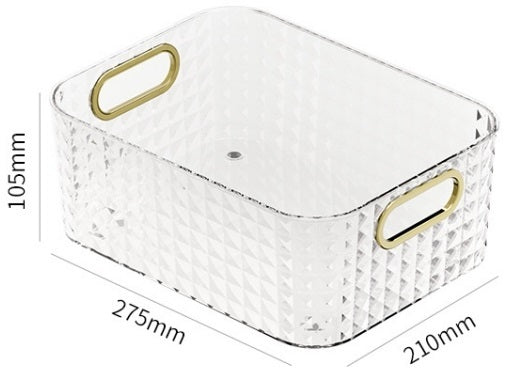 STORFEX Diamond Pattern Durable Storage Boxes - 2 Pack