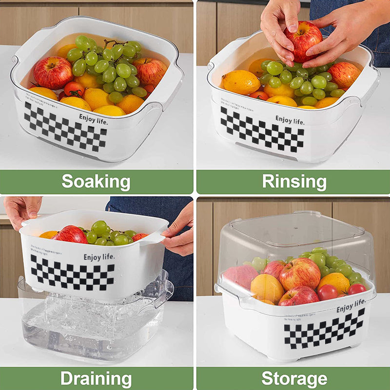 STORFEX Kitchen Fruit and Vegetable Washing Filter Basket