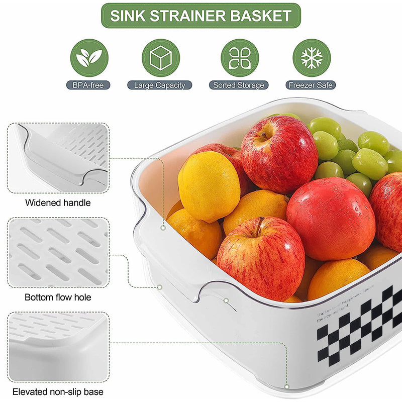 STORFEX Kitchen Fruit and Vegetable Washing Filter Basket