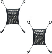Load image into Gallery viewer, STORFEX Stretchable Car Net Barrier with Storage Mesh Pocket (2 Pack)