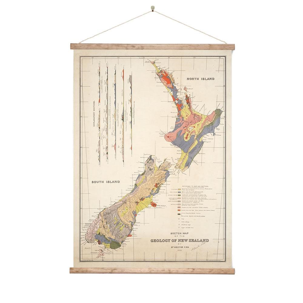 100 Percent NZ: Geology of New Zealand Wall Chart