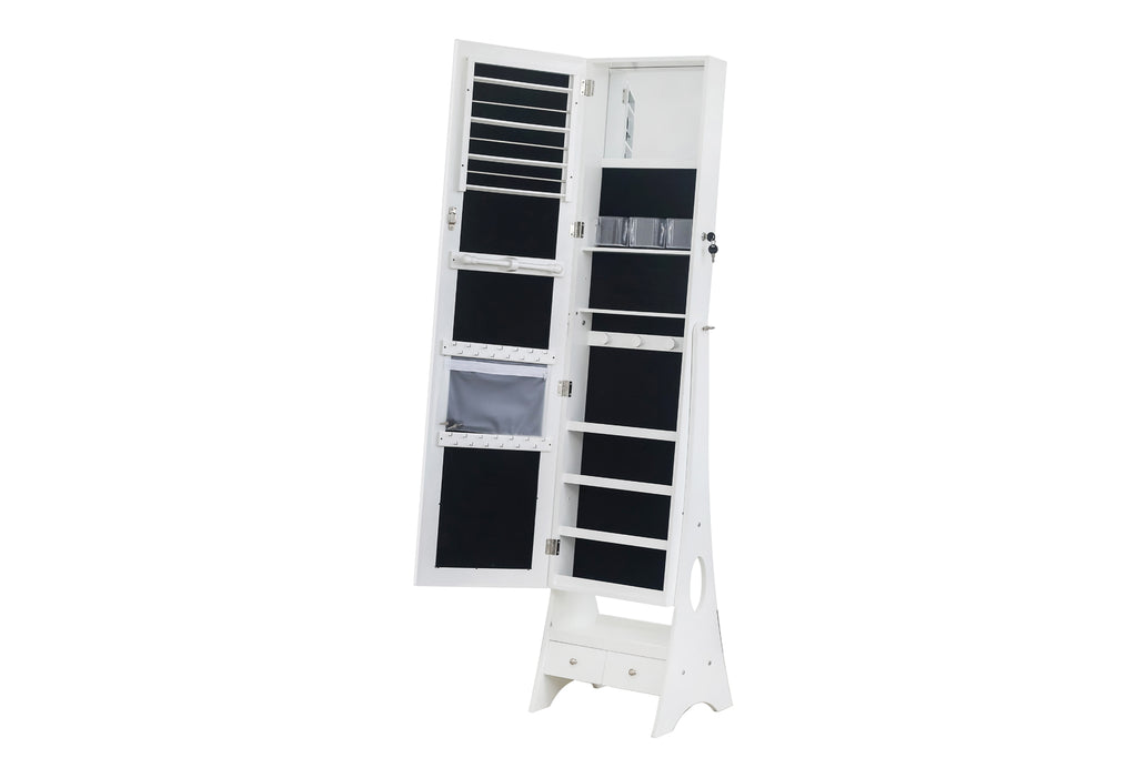 Fraser Country Free Standing Jewelry Armoire with Mirror & Drawers