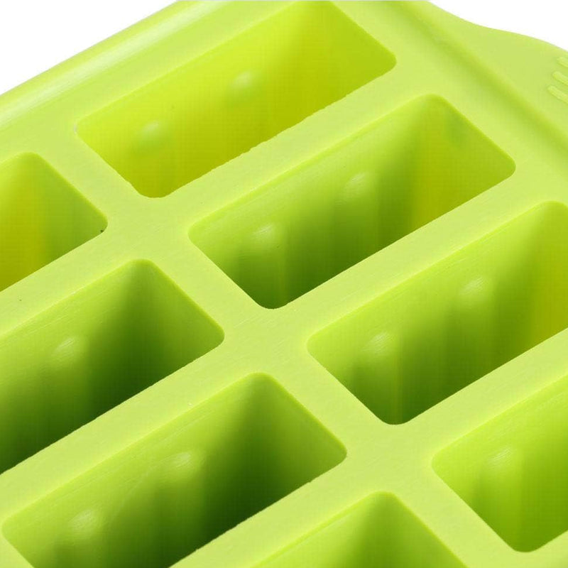 BPA-Free Silicone Popsicle Molds 12-Piece Set - Green