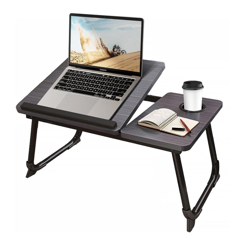 COMFEYA Adjustable Lap Desk with Cup Holder - Black