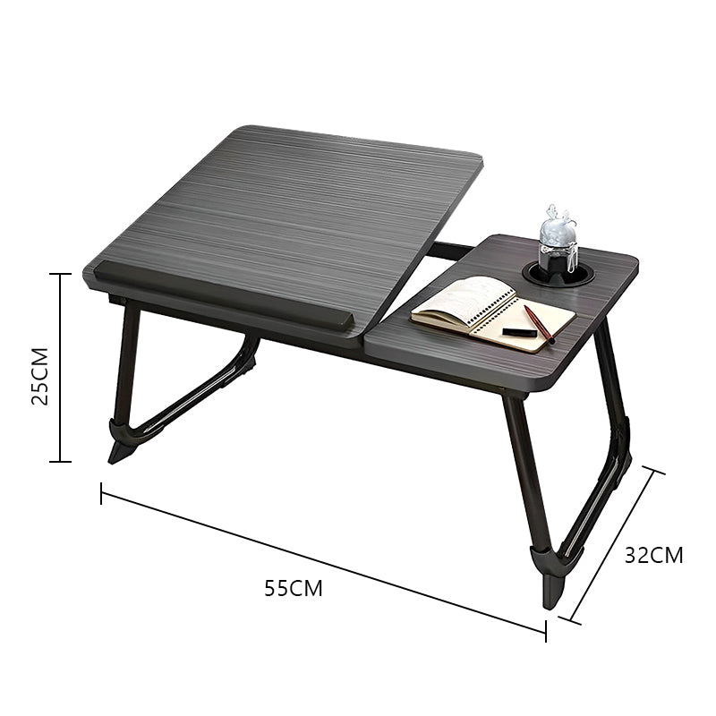 COMFEYA Adjustable Lap Desk with Cup Holder - Black