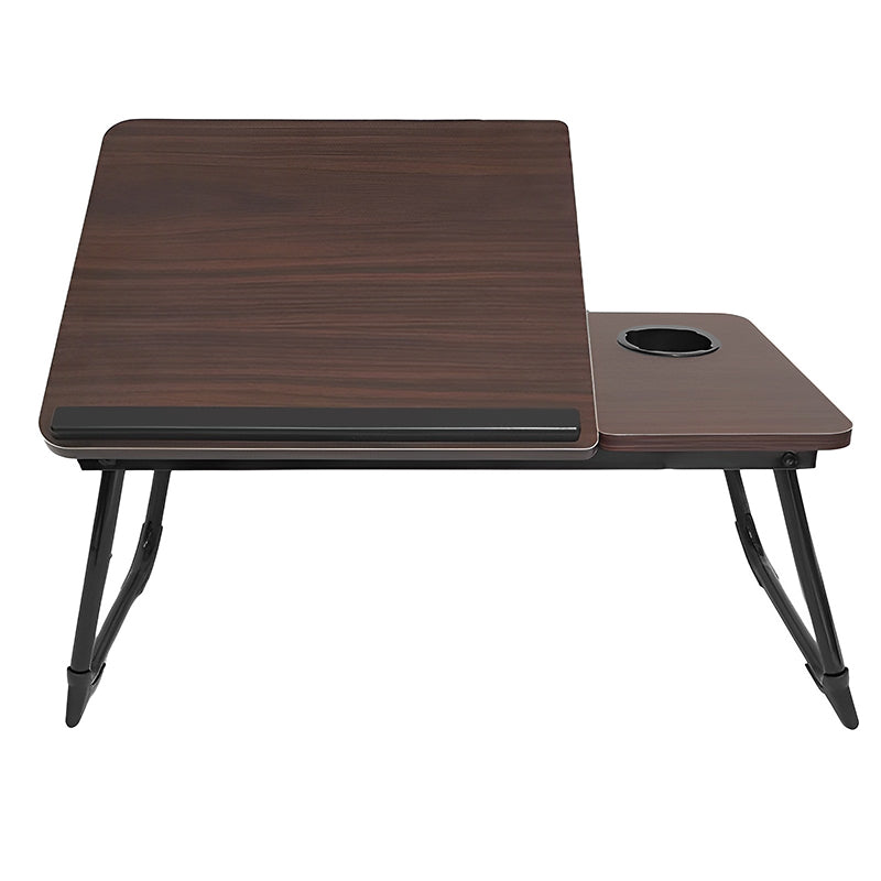 COMFEYA Adjustable Lap Desk with Cup Holder - Brown