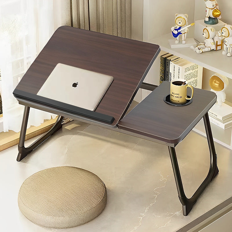COMFEYA Adjustable Lap Desk with Cup Holder - Brown