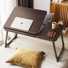 Load image into Gallery viewer, COMFEYA Adjustable Lap Desk with Cup Holder - Brown