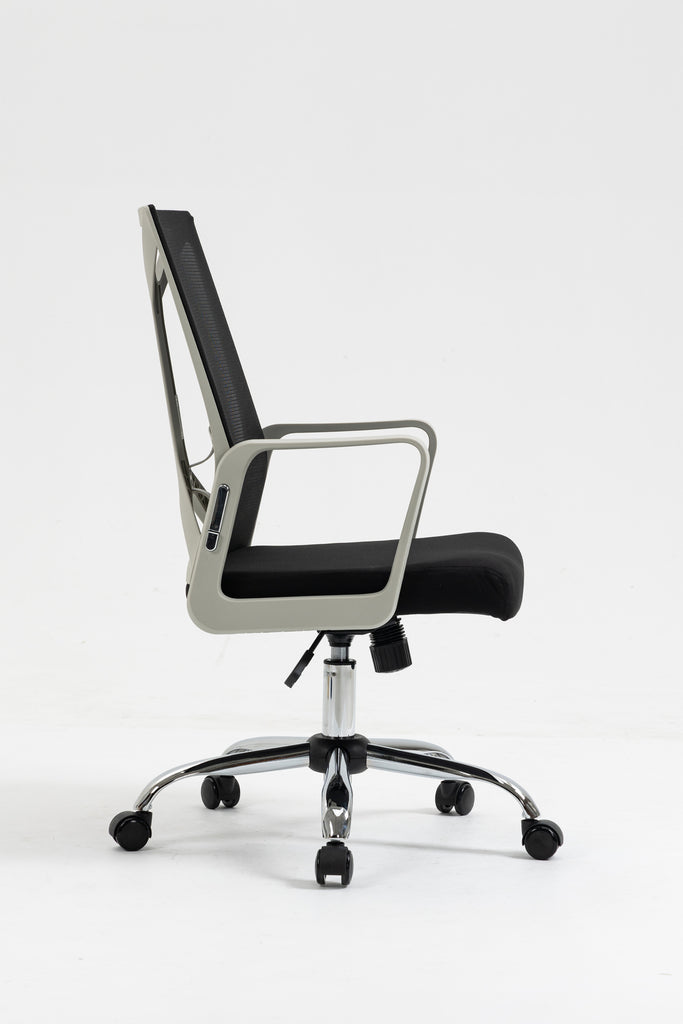 Ergolux Galway Office Chair (Light Grey )- Black