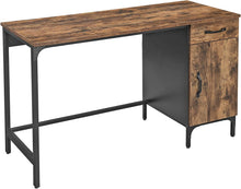 Load image into Gallery viewer, Vasagle Computer Desk with Cabinet - Rustic Brown