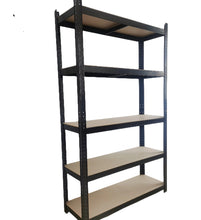 Load image into Gallery viewer, 5-Tier Adjustable Boltless Garage Shelving Unit - Black