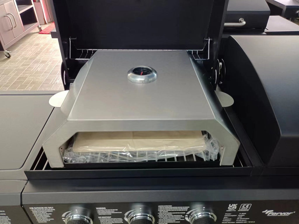 Stainless Steel BBQ Pizza Oven with Pizza Stone