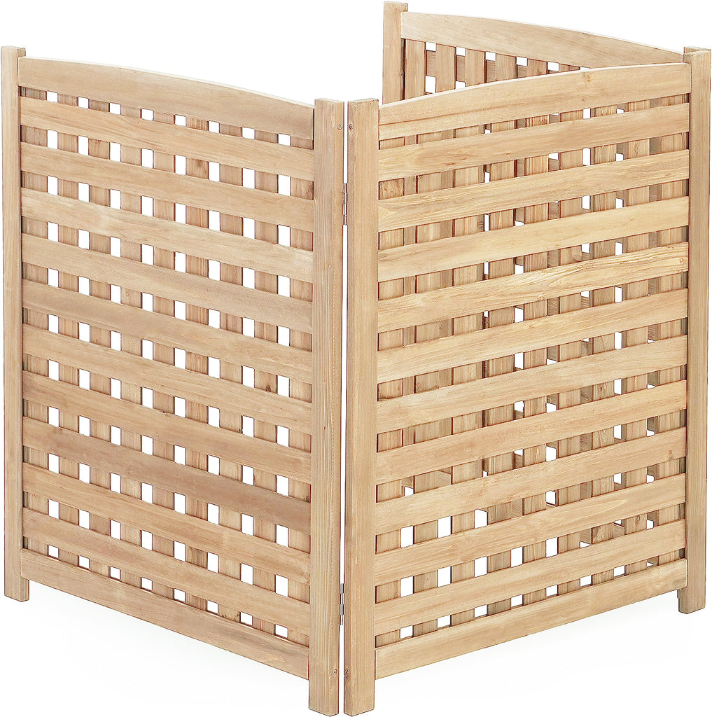 Fraser Country Cedar Fence Screen for Outdoor Use - Natural