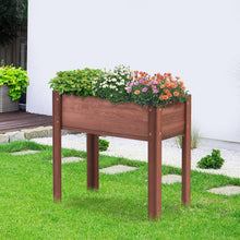 Load image into Gallery viewer, Fraser Country Solid Wood Raised Garden Bed &amp; Elevated Planter Box- Espresso