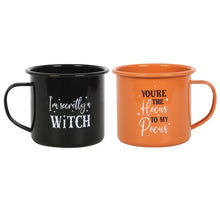 Load image into Gallery viewer, Wicked Witch Enamel Mugs - Set of 2