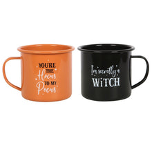 Load image into Gallery viewer, Wicked Witch Enamel Mugs - Set of 2