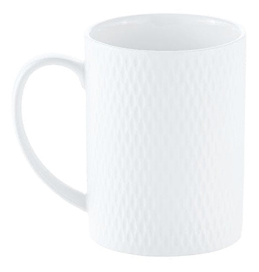 Maxwell & Williams: White Basics Diamonds Straight Mug (400ml)