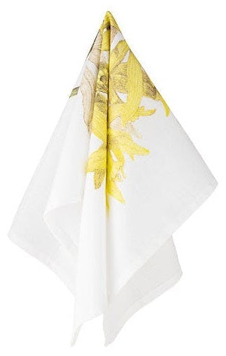 Maxwell & Williams: Royal Botanic Gardens Australian Orchids Tea Towel - Yellow (50x70cm)