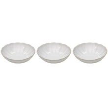 Load image into Gallery viewer, Ladelle: Marguerite White Shallow Bowl (Set of 3)