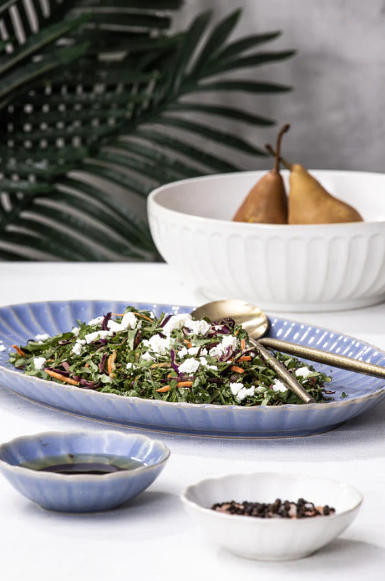 Ladelle: Marguerite Powder Blue Oval Platter