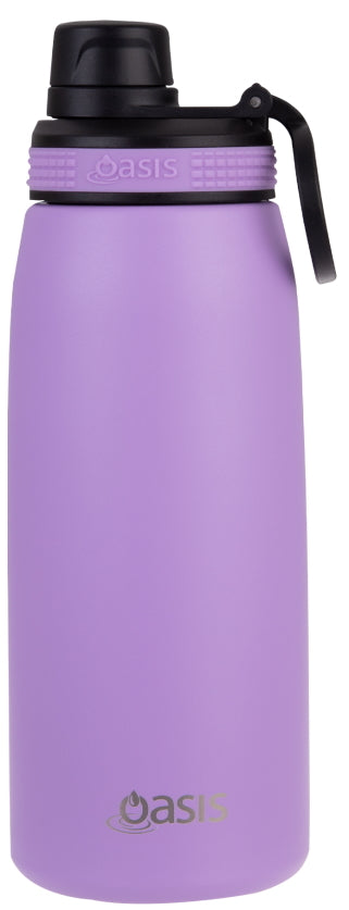 Oasis: Stainless Steel Insulated Sports Bottle Screw Cap - Lavender (780ml)