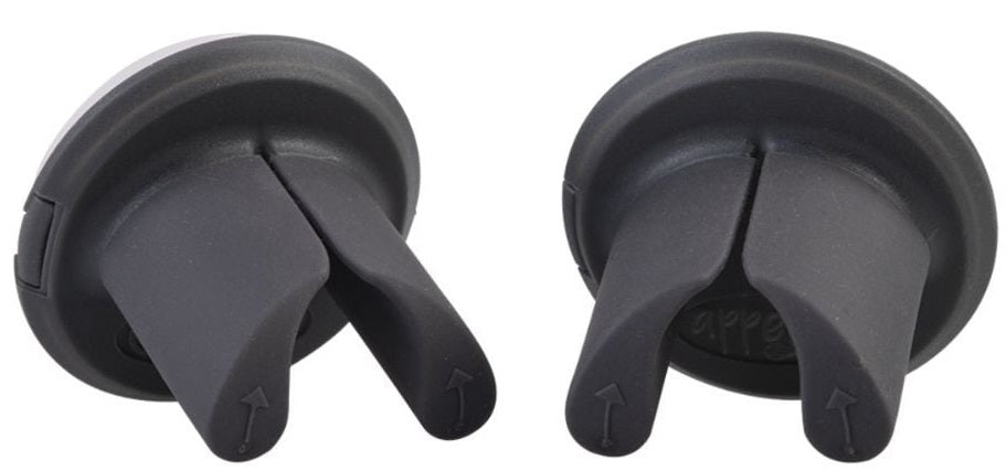 Appetito: Suction Towel Holders - Charcoal (Set of 2)