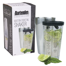 Load image into Gallery viewer, Bartender: Stainless Steel Boston Cocktail Shaker (750ml)