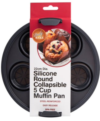 24-Cavity Metal Reinforced Silicone Mini Muffin Pan by Celebrate It™