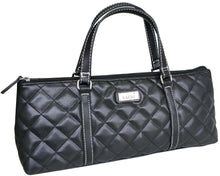 Load image into Gallery viewer, Sachi: Insulated Wine Purse - Quilted Black - D.Line
